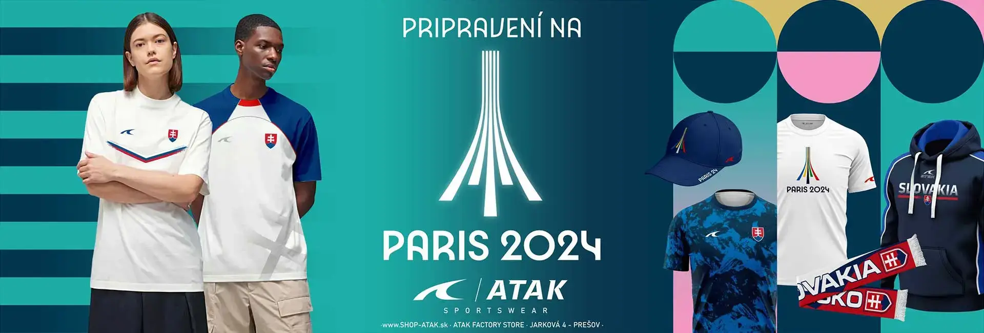 Banner olympíjskych hier v Paríži 2024